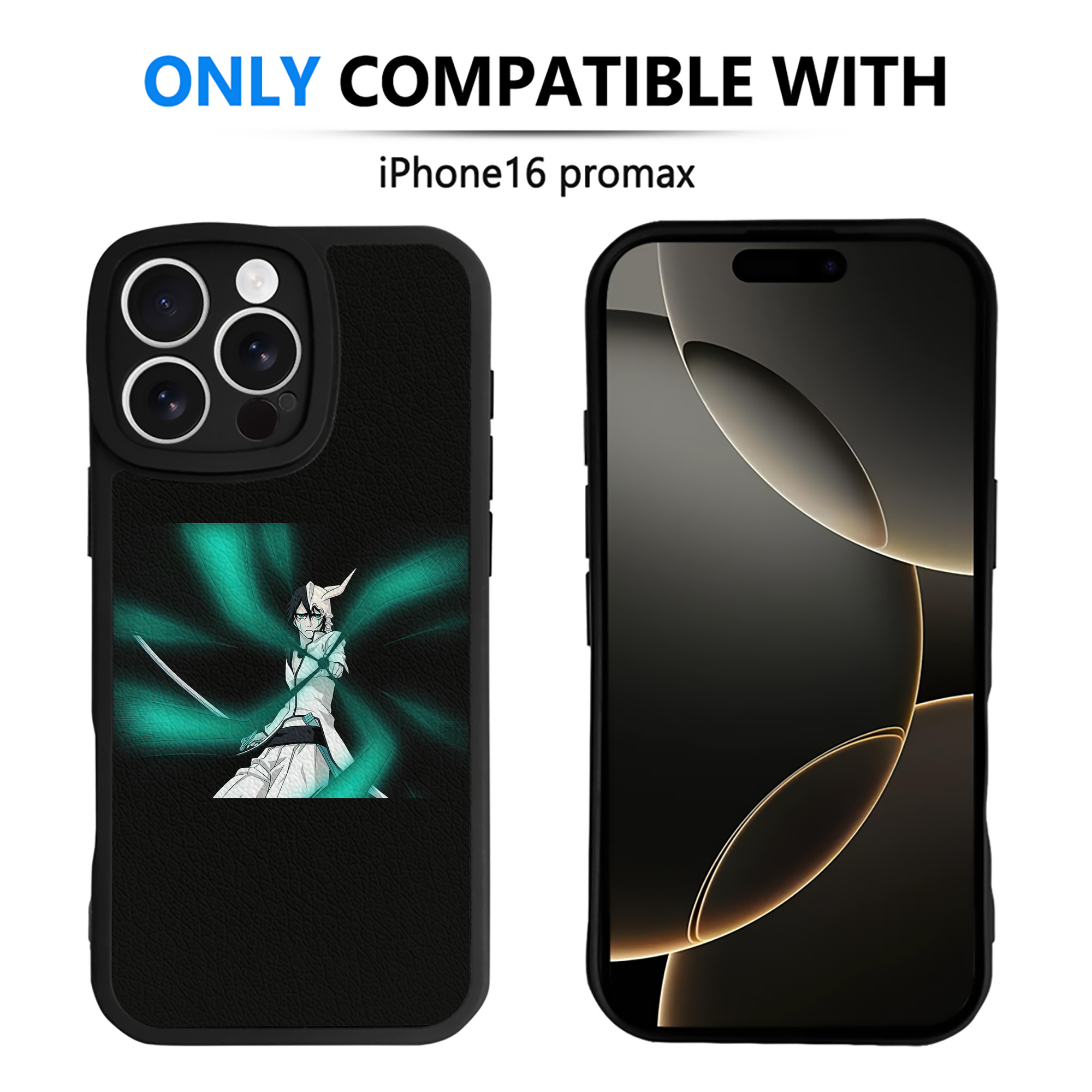 （画像用） ブリーチ ウルキオラ·シファー BLEACH Ulquiorra cifer 【iPhone 16シリーズ対応】シリコンスマホケース（レザー調） 材質：シリコン